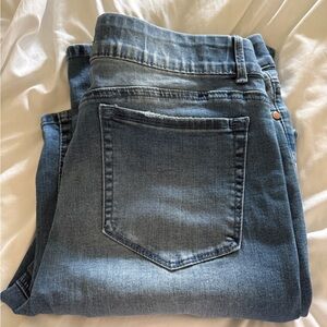 Women's Blue Straight Leg Jeans